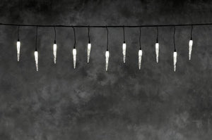 B-Ware Konstsmide LED Lichterketten-System-Erweiterung Eiszapfen Licht 24V Warmweiß