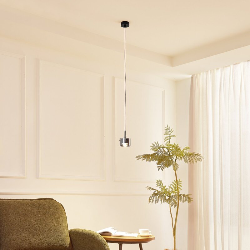 Lindby Hängeleuchte Jyla LED Pendelleuchte Hängelampe dimmbar schwarz matt - 4251911770759