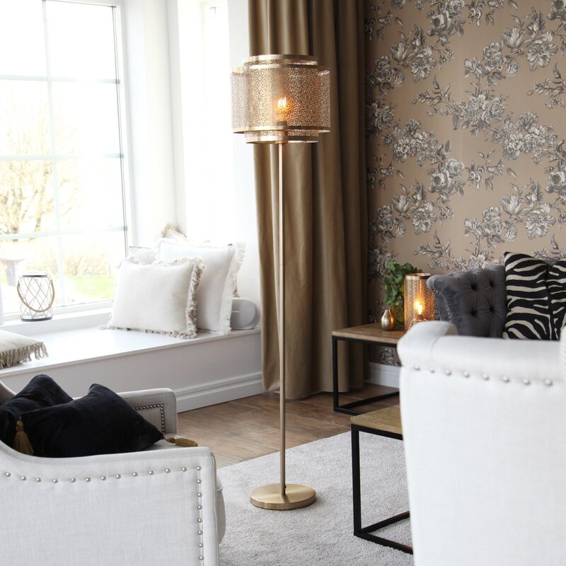 By Rydéns Hermine Stehleuchte Stehleuchte Lampe Leuchte Wohnzimmerlampe messing - 7391741001801