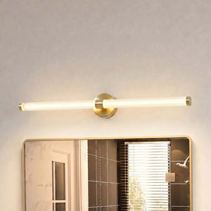 B-Ware Lucande LED-Wandleuchte Melisa gold 90 cm CCT IP44 2250 lm 17,5 W