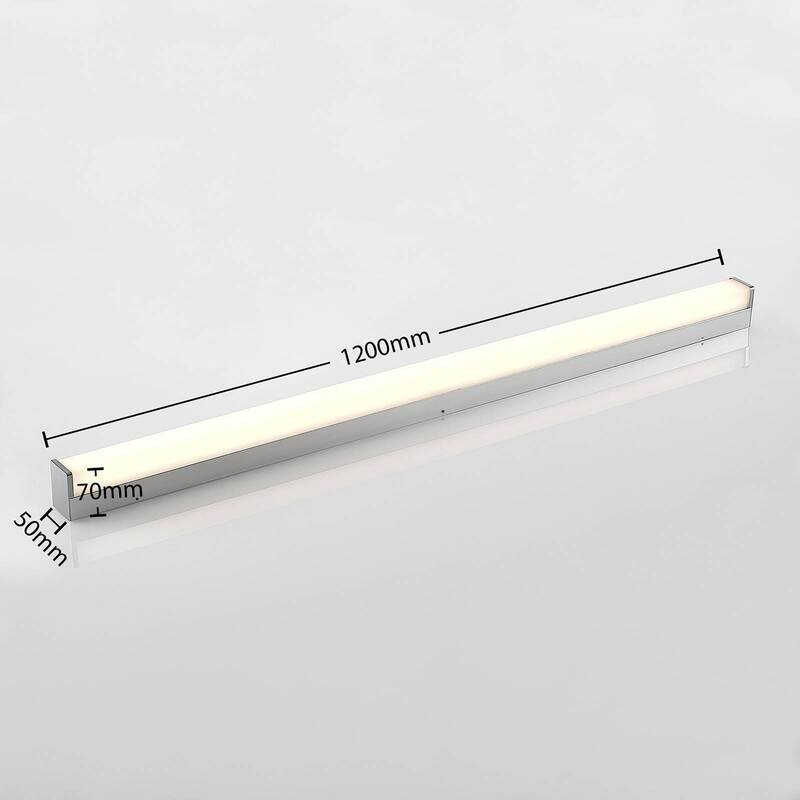 Lindby Spiegelleuchte Badezimmerleuchte LED Klea chrom Badezimmerlampe Aluminium - 4251096580525