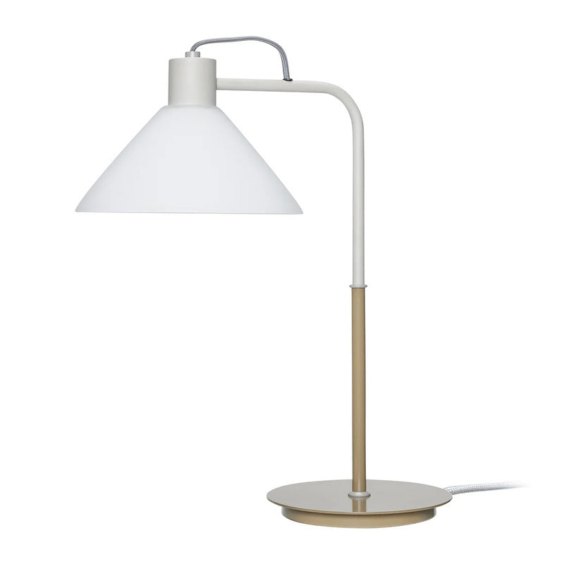 Hübsch Interior Tischleuchte Lampe Spot Beleuchtung Glas H 44 cm khaki sand - 5712772120040