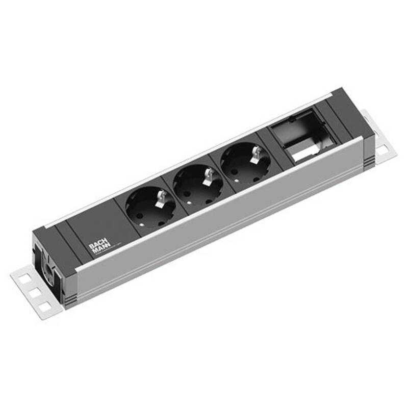 Bachmann Steckdosenleiste Mehrfachsteckdose Universal 3xSchuko Stromverteiler - 4016514027330