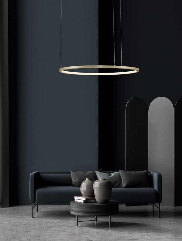 Nova Luce Pendelleuchte Hängeleuchte TARQUIN LED Messing Warmweiß dimmbar 60 cm - 5212017438270