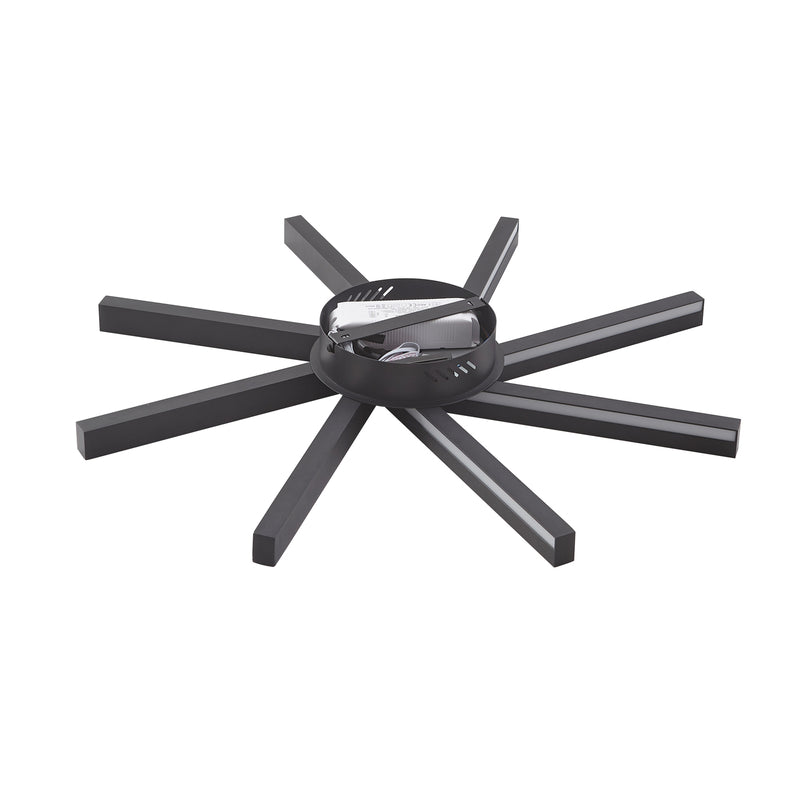 Lucande Smart LED-Deckenleuchte Tjado Ø70 cm schwarz RGBW dimmbar 1600 Lumen - 4251911766271