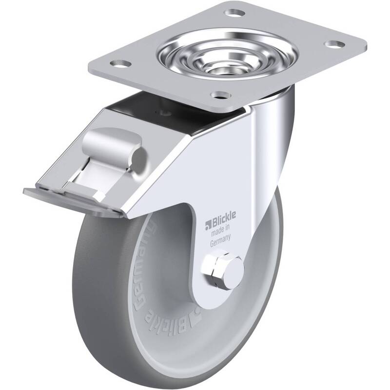 Blickle 755933 LE-TPA 160R-FI Lenkrolle mit Feststeller Rad-Durchmesser: 160 mm - 4047526075620