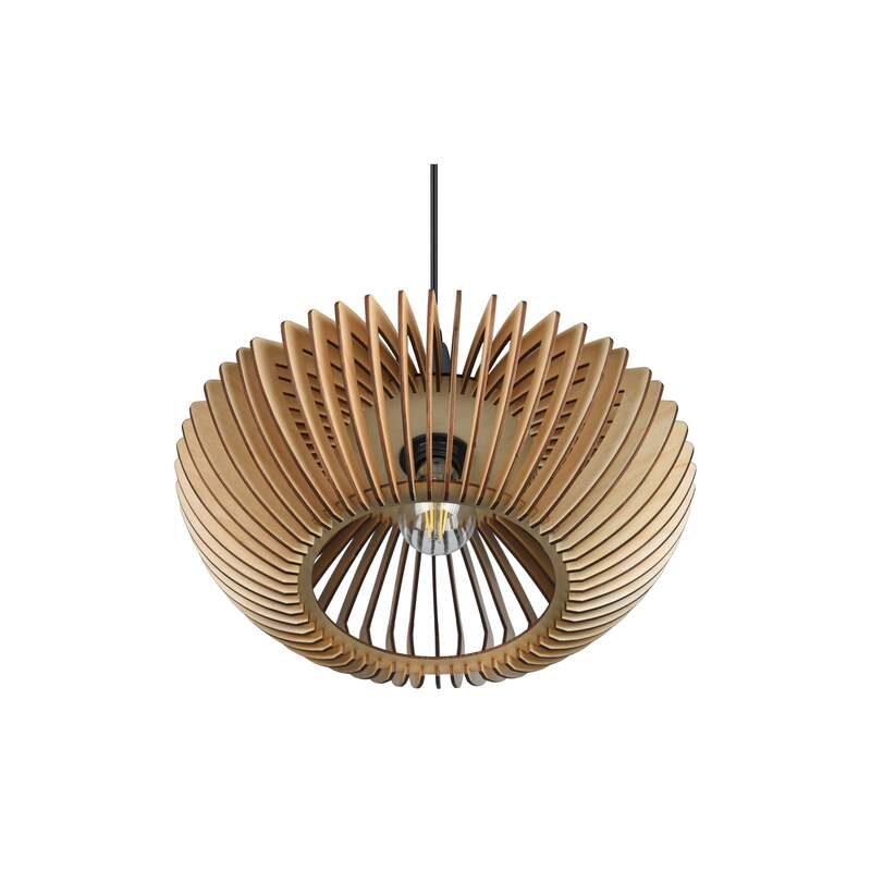 TRIO LIGHTING Hängelampe Hängeleuchte Colino LED Pendelleuchte dimmbar Holz hell - 4017807540277