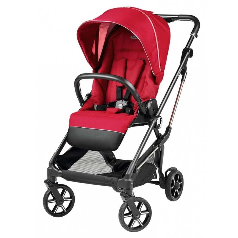 Peg-Pérego Kinderwagen Buggy Veloce Red Shine Einkaufskorb Sonnenverdeck - 8005475417539