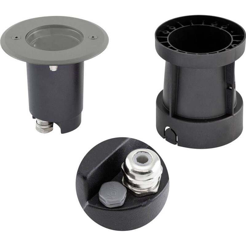 EVN Bodeneinbauleuchte Bodeneinbaustrahler LED Aluminium Edelstahl Kunststoff - 4037293028646