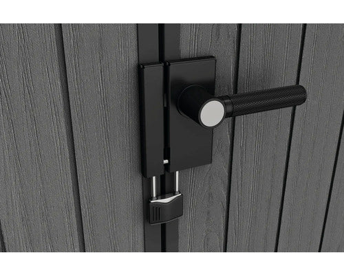 KETER Gartenhaus Darwin 6x4 mit Doppeltür inkl. Fußboden 183 x 121,5 cm grau - 7290112637208