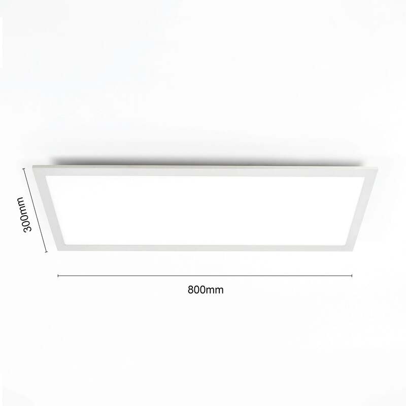 Lindby Deckenleuchte LED Livel dimmbar CCT 80x30cm Fernbedienung silber 2900lm - 4251096528411