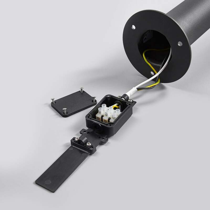 Lucande Wegeleuchte Fenia LED Gartenlampe Pollerleuchte anthrazit 60cm IP54 - 4251096548006