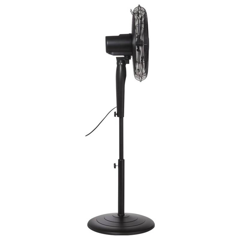 Sygonix Standventilator Ventilator höhenverstellbar mit Fernbedienung schwarz - 4064161489438