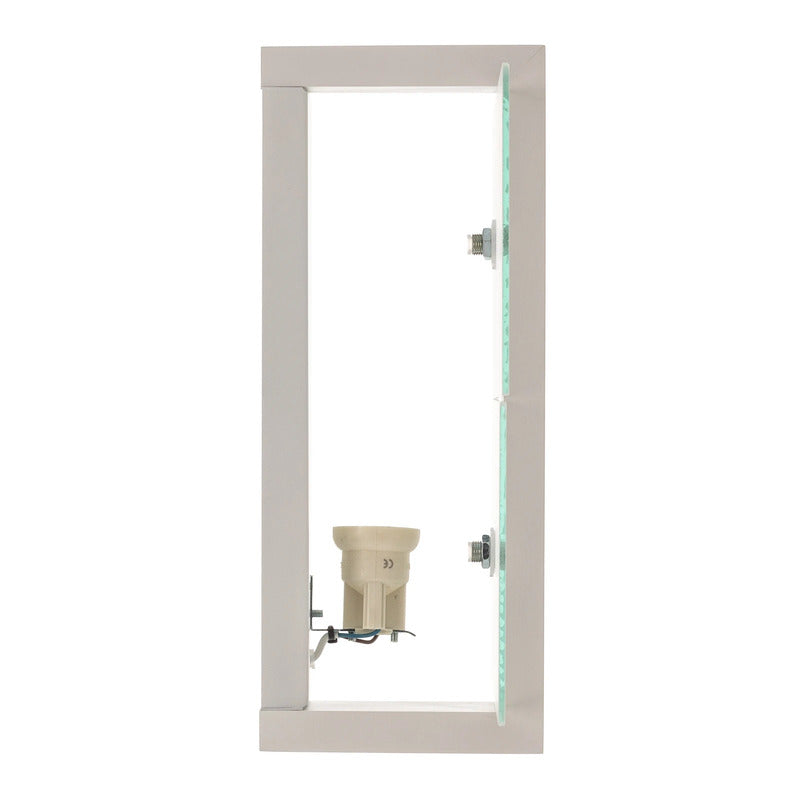 Wandleuchte Wandlampe Glas weiß Shifted 1 Leuchte Beleuchtung Holz Modern - 8544060