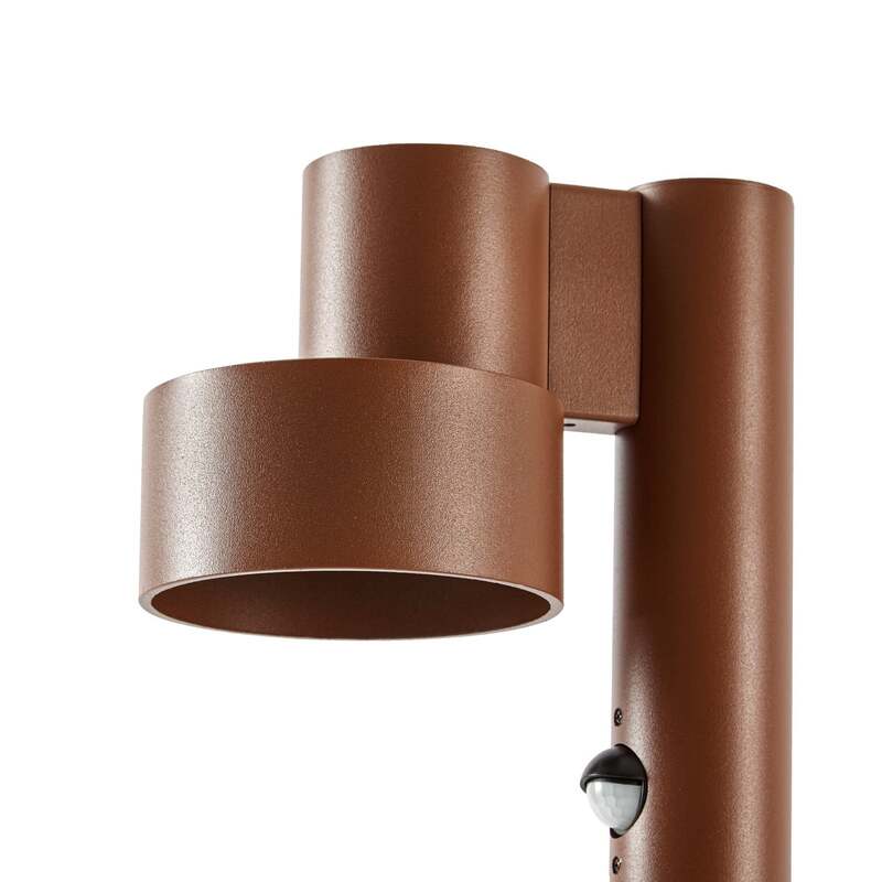 Lucande Wegeleuchte Elune LED Gartenlampe mit Bewegungsmelder braun 77cm IP44 - 4255830907609