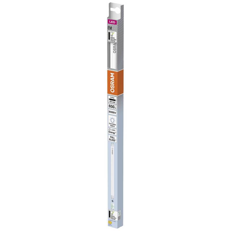 OSRAM HOMELIGHTING LED-Röhre T8 G13 Röhrenlampe neutralweiß 5.4W 451mm 650lm - 4099854038549