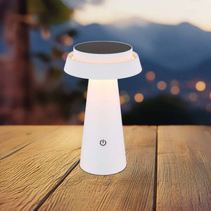 B-Ware Globo Tischleuchte LED dimmbar Akku CCT IP54 Solar Leuchte weiß 23cm hoch