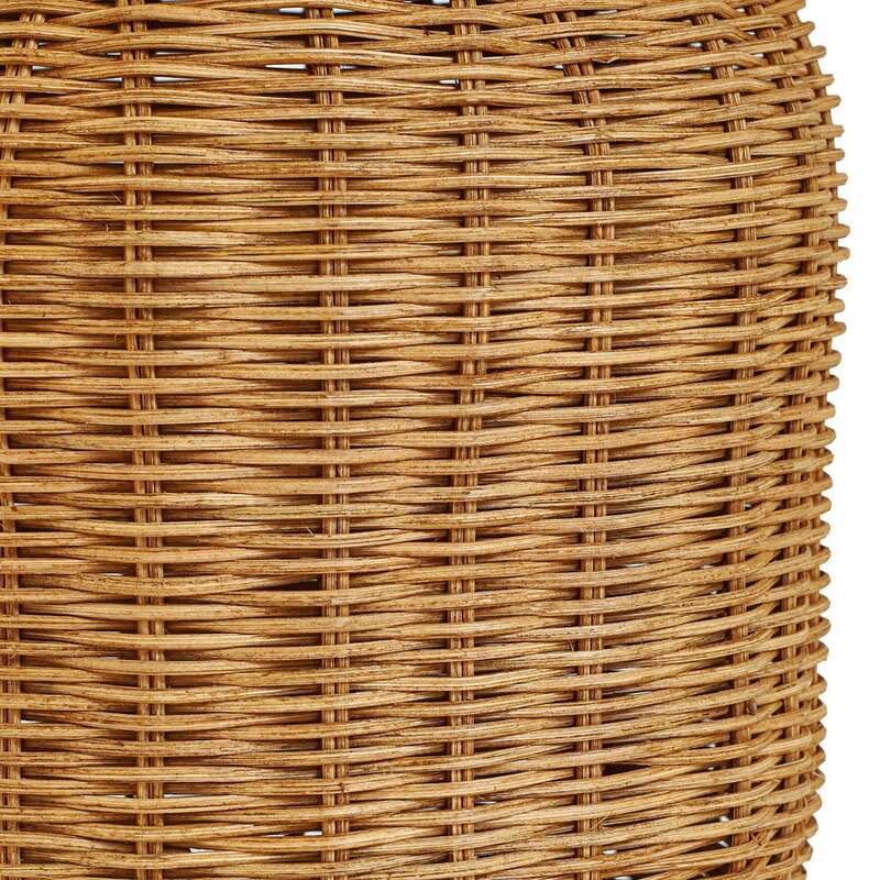 Lindby Tischleuchte Lirenda 52 cm Rattan natur/weiß E27 Schalter am Kabel - 4255830902833
