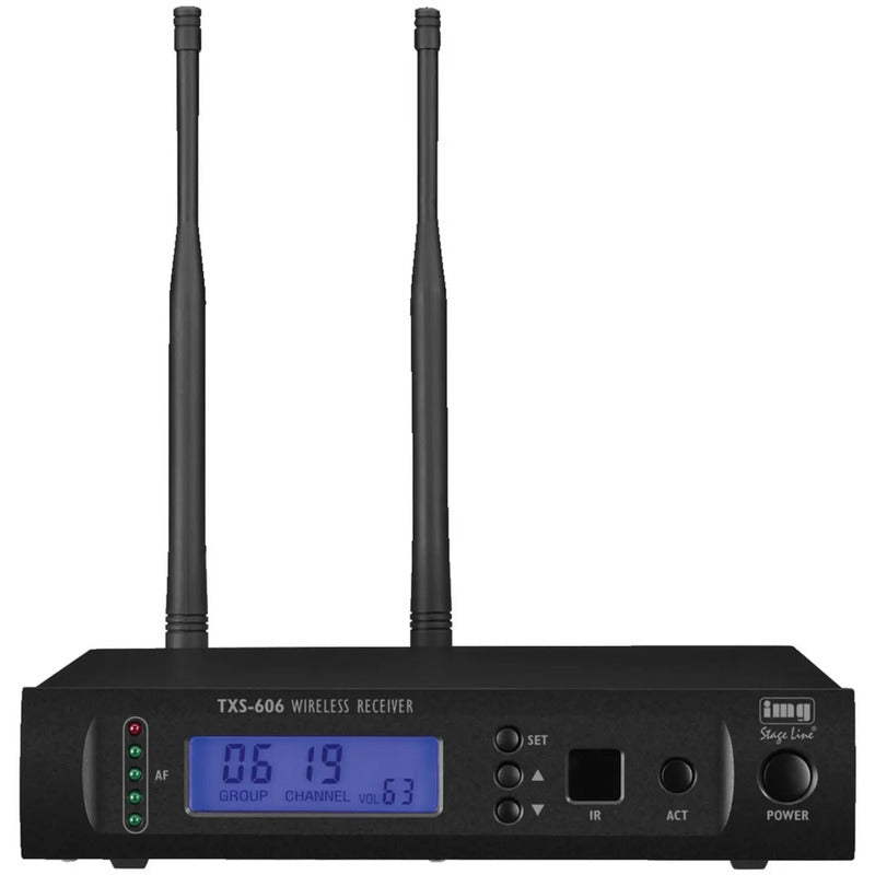 IMG Stageline Funkempfänger TXS-606 Audioempfänger Schwarz 1000 Frequenzen - 4007754223507