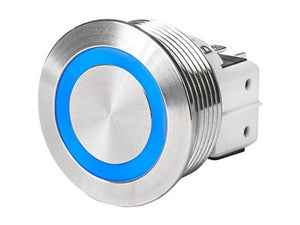 B-Ware Schurter Drucktaster 3 A tastend blau Ø 22 mm IP40 1 Wechsler 1 Stück