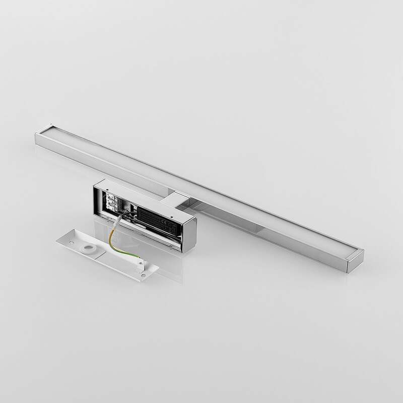 Lindby LED-Spiegelleuchte Jukka Wandleuchte chrom warmweiß 60cm IP44 Badezimmer - 4251096580624