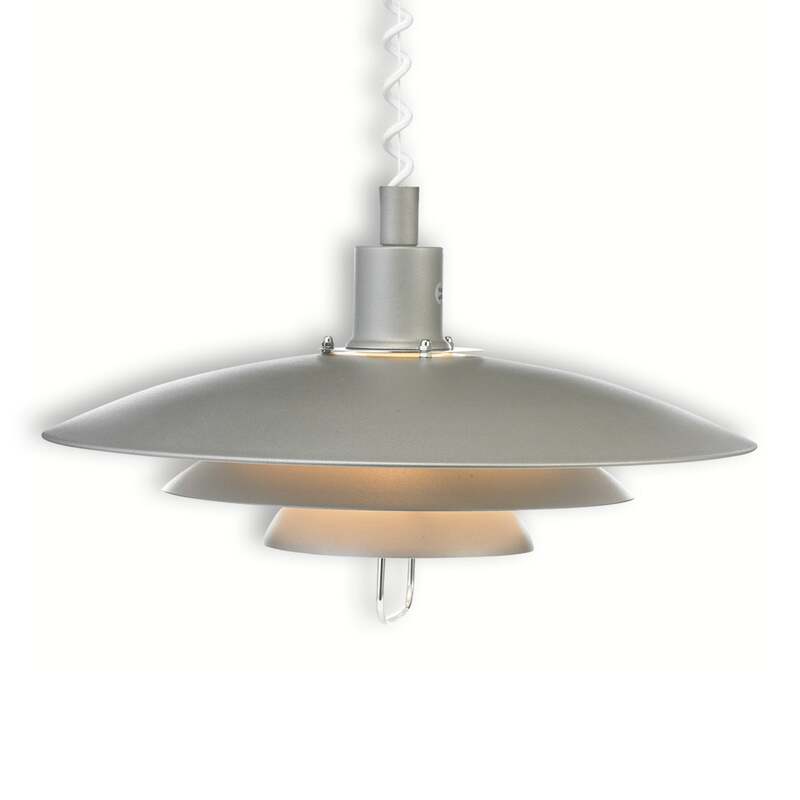 Markslöjd Hängeleuchte Kirkenes LED Pendelleuchte dimmbar grau chrom 26cm Höhe - 7330024512764
