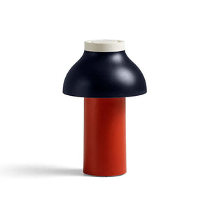 B-Ware HAY Tischleuchte LED Leuchte Pierre Charpin dimmbar warmweiß rot 22cm Höhe