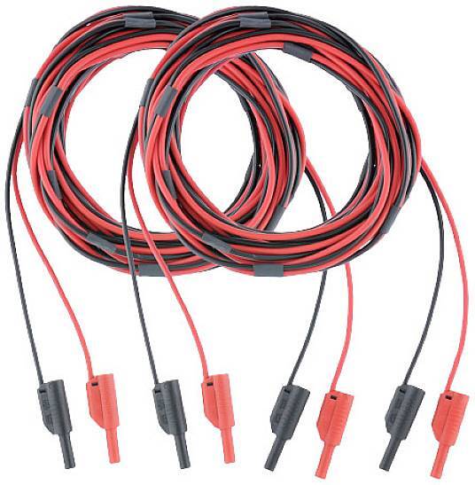 Metrel Sicherheitsmessleitungsset Kabel Schwarz 10m Bananenstecker Stecker - 3831063420095