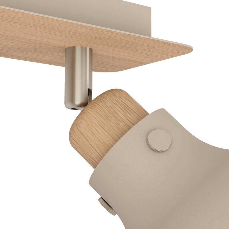 Eglo Deckenleuchte Lampe Arrecife LED dimmbar 3-flammig sand braun 74,5x14,5cm - 9008606262045