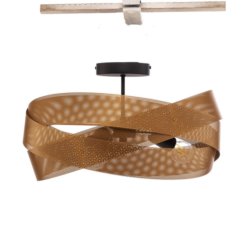 Euluna Deckenleuchte Tornado goldfarben Ø 50 cm Deckenlampe Lampe Leuchte Spot - 4251911787283