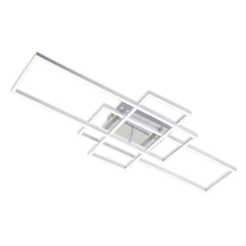 Briloner Deckenlampe Frame LED Lampe dimmbar CCT 3-flammig aluminium 104x42cm - 4002707384106