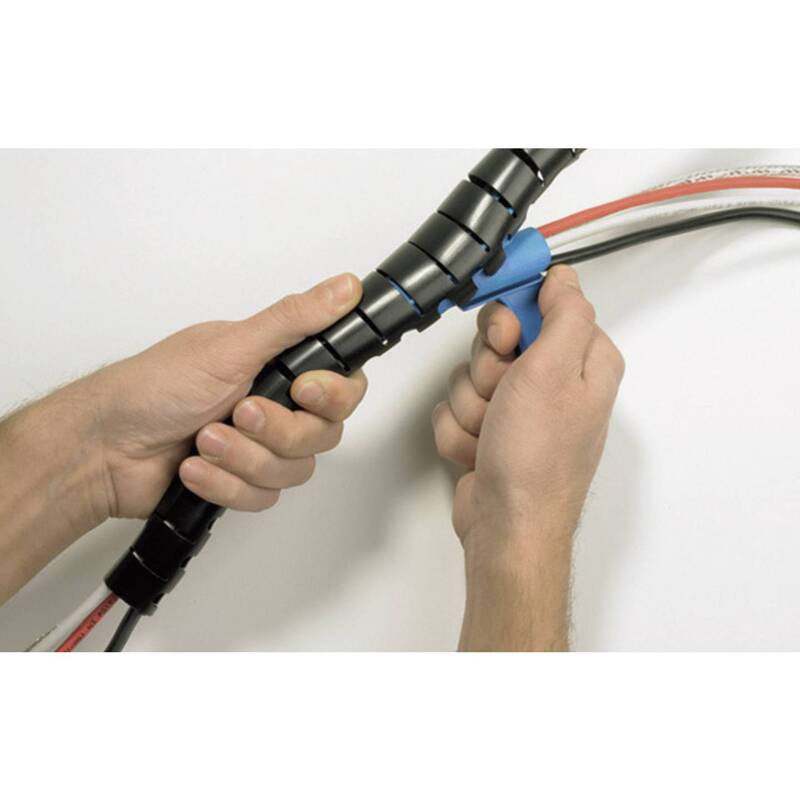 HellermannTyton Kabelschlauch HWPP-20MM-PP-BK-Q1 21mm max halogenfrei schwarz - 5022660435003