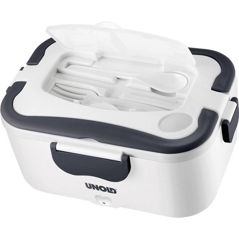 Unold Elektrische Lunchbox 1,5l Edelstahlbehälter grau weiß für unterwegs 35W - 4011689588501