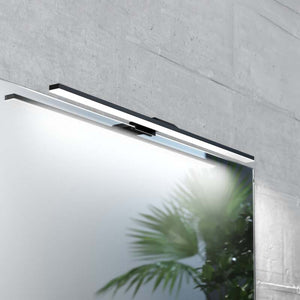 B-Ware Mcj Led Spiegelleuchte Triga Spiegellampe Lampe Licht Ip44 Schwarz 60cm 4.0513