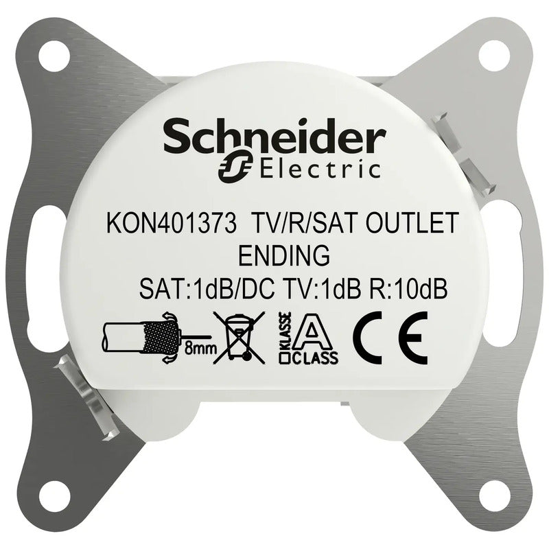 Schneider Electric TV-, Radio-, SAT-Steckdose Asfora EPH3570121D Weiß 83x83mm - 3606486875896