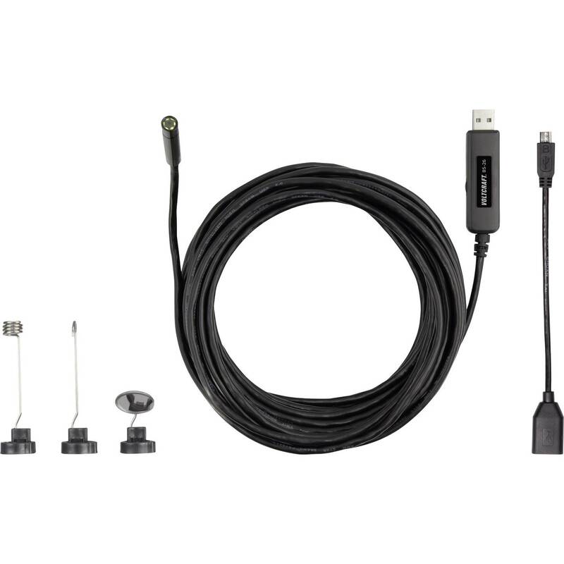 Voltcraft USB-Endoskop BS-26 8mm Ø 9,85m Kamera 1600x1200 Pixel IP67 wasserdicht - 4053199583232