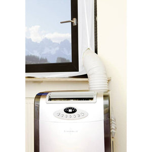 B-Ware Klima1stKlaas 5752 Warmluftstopper Monoblock 400 cm Weiß Reißverschluss