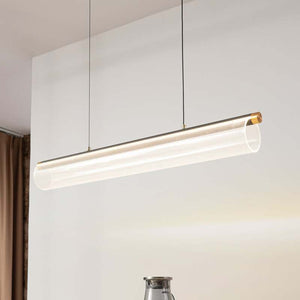 B-Ware Lucande Pendelleuchte Hängeleuchte LED transparent Acryl Metall Alania