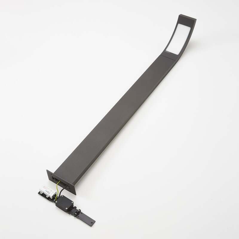 Lucande Wegelampe Außenleuchte LED Gartenleuchte grafitgrau Aluminium IP54 - 4251096538458