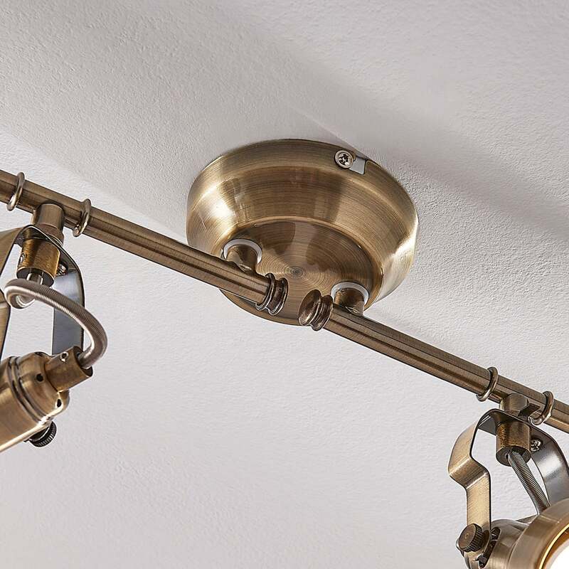 Lindby Deckenlampe Perseas LED Lampe 4-flg dimmbar altmessing 78cm IP20 15cm - 4251096502428