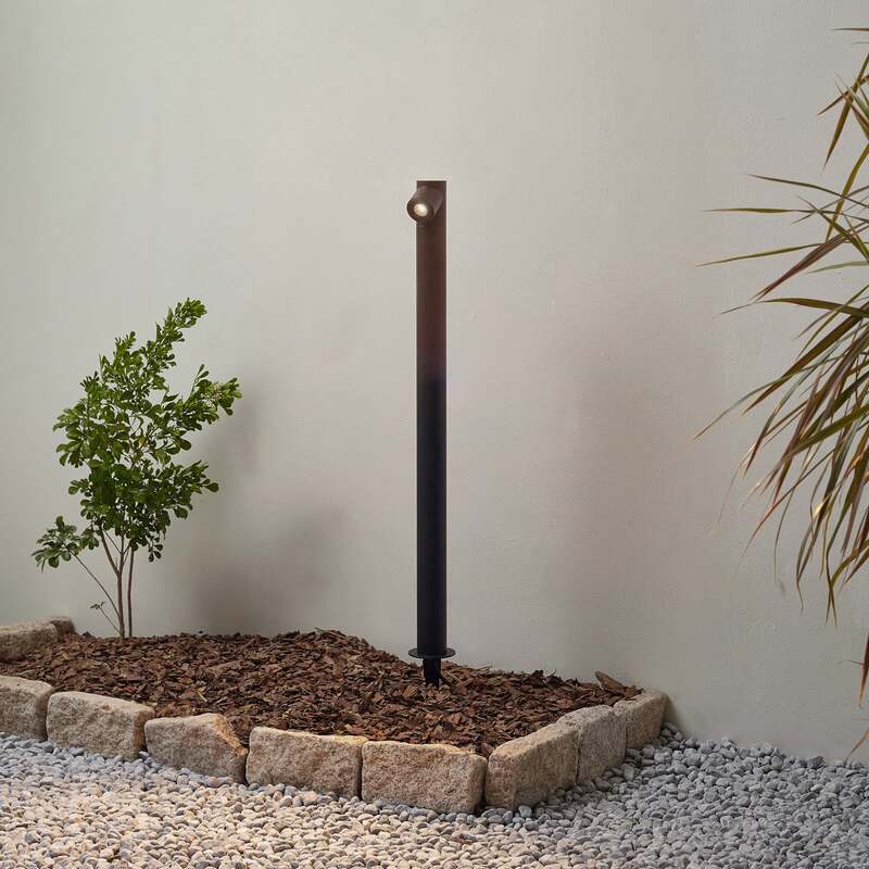 Lindby Wegeleuchte Gartenleuchte Luzian LED Pollerleuchte anthrazit 80cm IP65 - 4251911785128