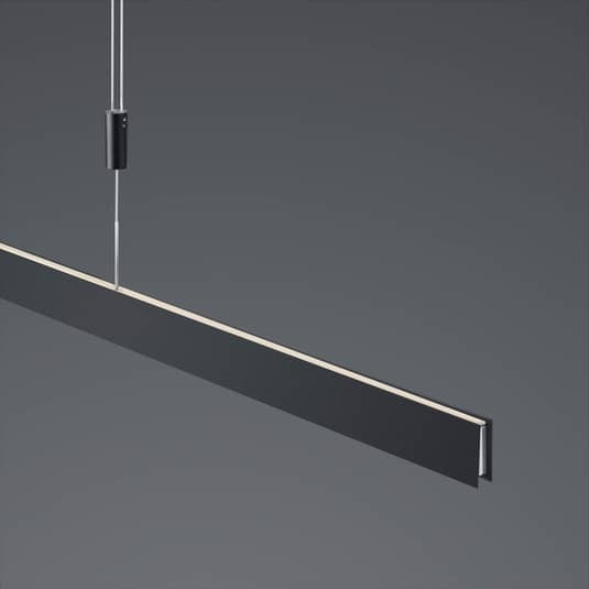 HELL LED-Hängeleuchte Delta Hängelampe Deckenleuchte 130cm Lampe Leuchte schwarz - 4045542225128