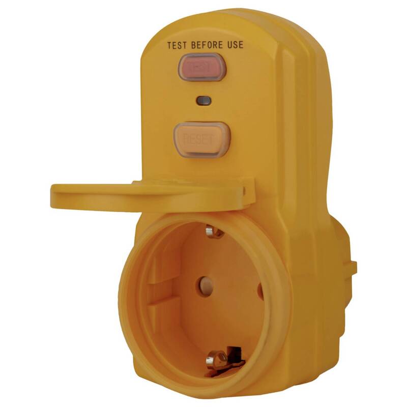 Brennenstuhl Personenschutz-Zwischenstecker PRCD 230V Gelb IP54 3500W 16A - 4007123641130