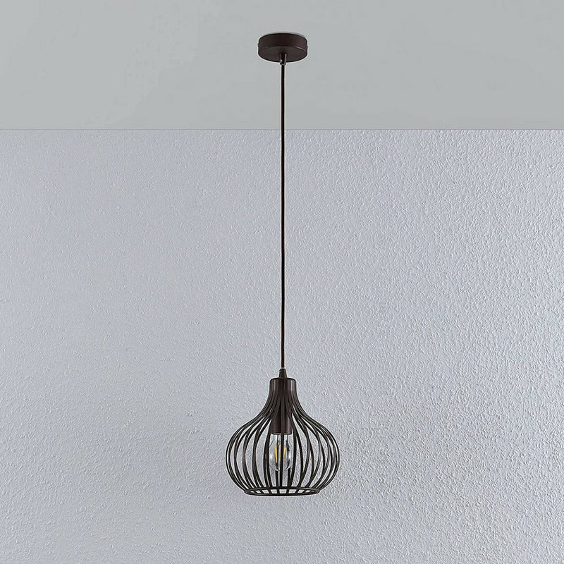 Lindby Frances Hängeleuchte Leuchte Lampe Hängeleuchte Esszimmerlampe braun 1-fl - 4251096551631