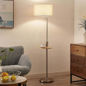 B-Ware Lindby Zinia Stehlampe Ablage USB Standleuchte Stehleuchte E27 SIEHE TEXT/FOTO