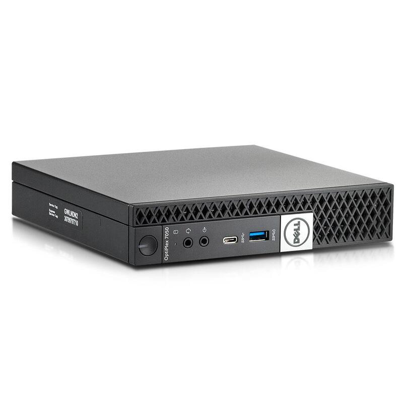 Dell OptiPlex 7050 Micro Mini-PC i5 7500T 2.7GHz 8GB 256GB SSD Graphics 630 - 4250401215657
