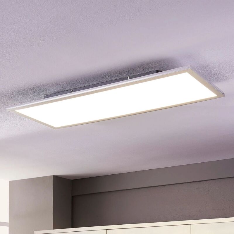 Lindby Deckenleuchte LED Livel Lampe Leuchte silber 4000K 80x30cm IP20 36W - 4251096528374