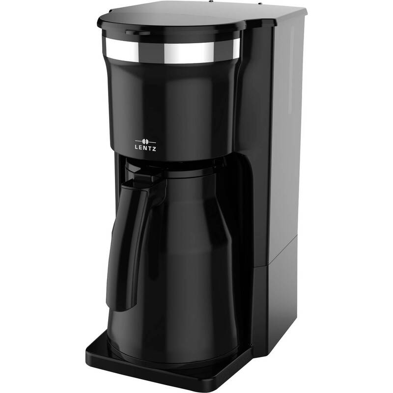 Lentz Kaffeemaschine Filterkaffeemaschine 800W Isolierkanne 1L schwarz 8 Tassen - 4047125743234