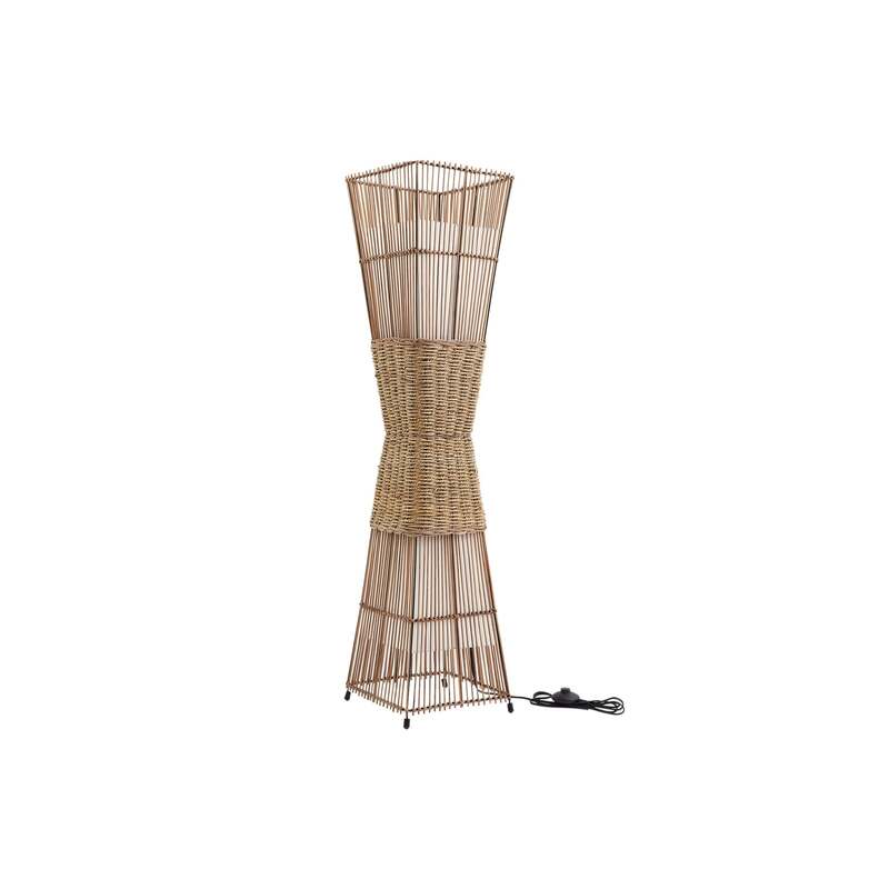 Lindby Stehleuchte Jacinto Bambus Hanf 130 cm 2x15W E27 Holzfarbe - 4251911792928