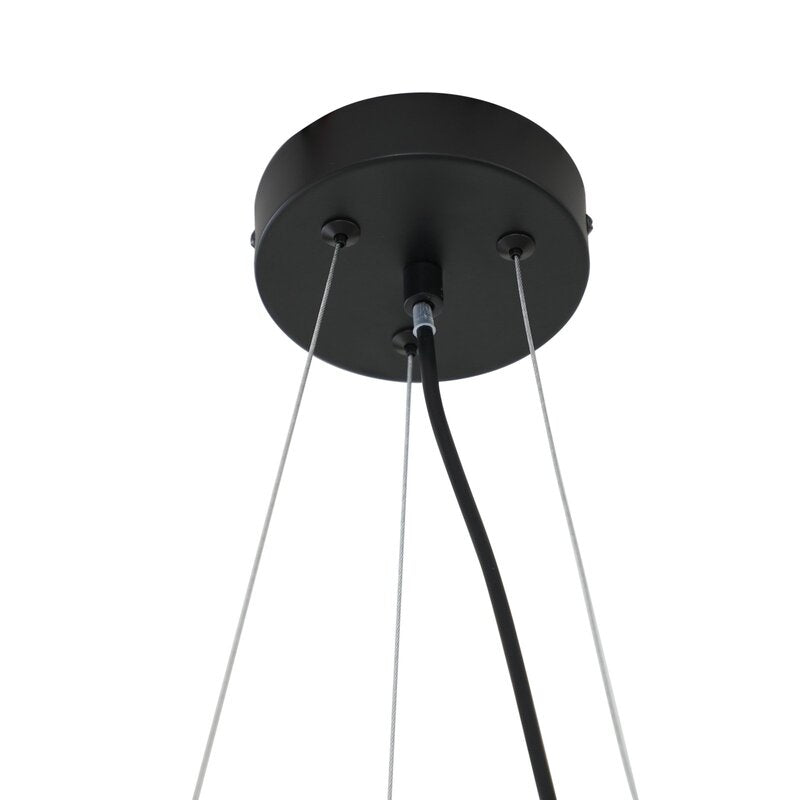 Lucande Hängeleuchte Naelen schwarz/grau 64,3 cm Glas Hängelampe Lampe Leuchte - 4251911778663